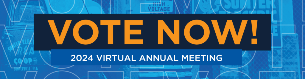 2024 Annual Meeting Vote Now hero banner