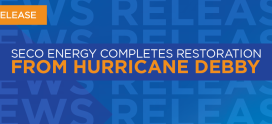 SECO Energy Completes Restoration from Hurricane Debby