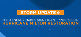 SECO Energy Makes Significant Progress in Hurricane Milton Restoration