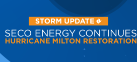 SECO Energy Continues Hurricane Milton Restoration