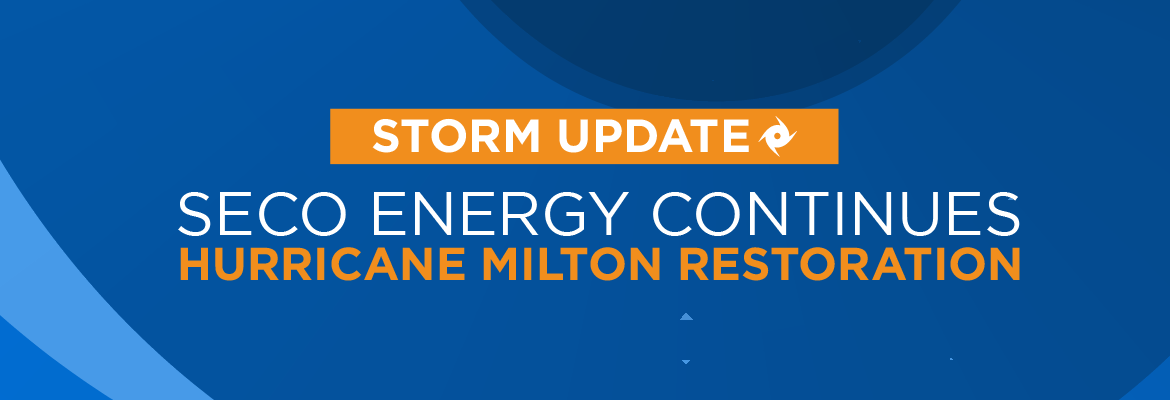 SECO Energy Continues Hurricane Milton Restoration