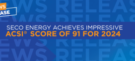 SECO Energy Achieves Impressive ACSI® Score of 91 for 2024