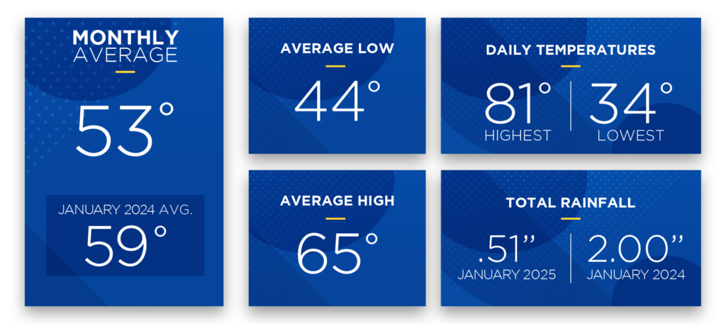 January 2025 weather stats