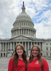 2025 Youth Tour Delegates Jayley Lewis and Lilly Brogan